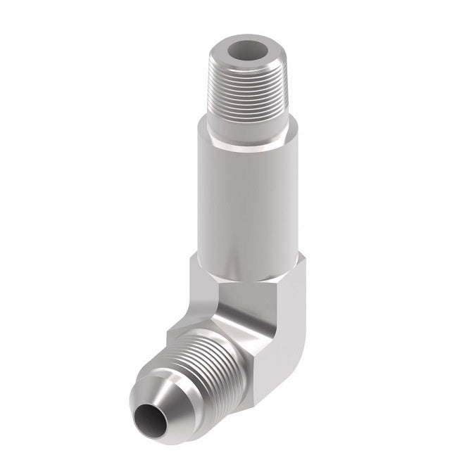 202413-16-16S Aeroquip by Danfoss | Long External Pipe/37° JIC Flare 90° Elbow Adapter | -16 Male NPTF x -16 Male 37° JIC Flare | Steel