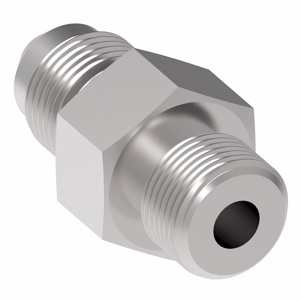 202701-8-12S Aeroquip by Danfoss | SAE ORB/37° JIC Flare Adapter (without O-Ring) | -08 Male SAE O-Ring Boss x -12 Male 37° JIC Flare | Steel
