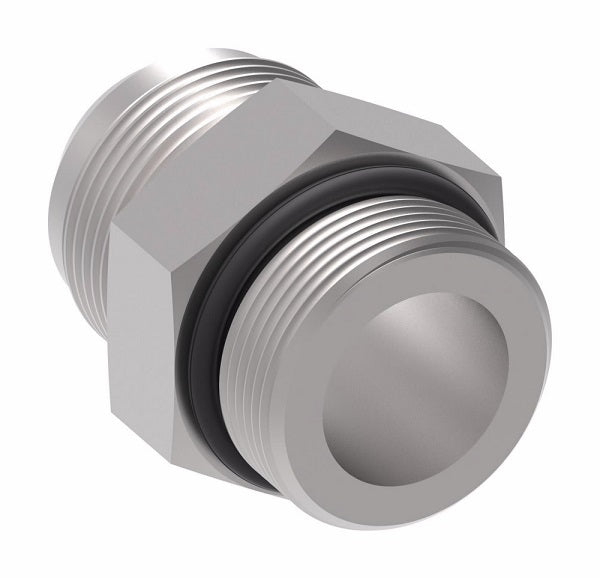 213-202702-10-10 Aeroquip by Danfoss | SAE ORB/37° JIC Flare Adapter | -10 Male SAE O-Ring Boss x -10 Male 37° JIC Flare | Viton O-Ring | Steel