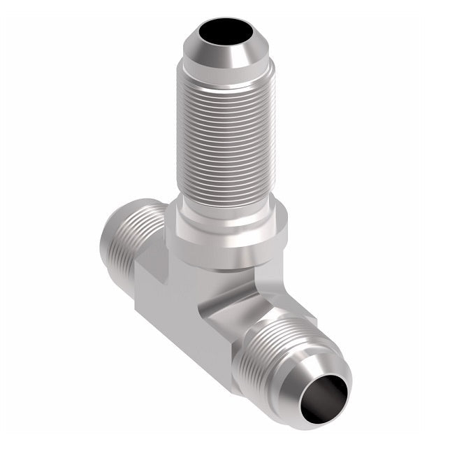 203002-1-16-16S Aeroquip by Danfoss | 37° JIC Flare Bulkhead Branch/37° JIC Flare Tee Adapter (without Nut) | -16 Male 37° JIC Flare x -16 Male 37° JIC Flare x -16 Male 37° JIC Flare Bulkhead | Steel