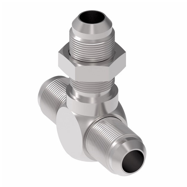 203002-16-16S Aeroquip by Danfoss | 37° JIC Flare Bulkhead Branch/37° JIC Flare Tee Adapter | -16 Male 37° JIC Flare x -16 Male 37° JIC Flare x -16 Male 37° JIC Flare Bulkhead | Steel