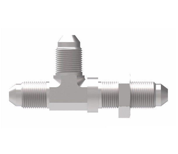 203008-8-8S Aeroquip by Danfoss | 37° JIC Flare Bulkhead Run/37° JIC Flare Tee Adapter | -08 Male 37° JIC Flare Bulkhead x -08 Male 37° JIC Flare x -08 Male 37° JIC Flare | Steel