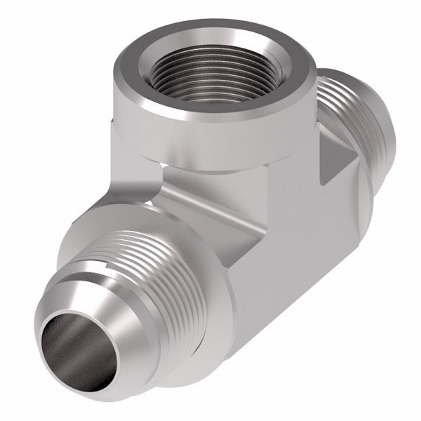2031-4-6S Aeroquip by Danfoss | Internal Pipe Branch/37° JIC Flare Swivel Tee Adapter | -04 Female NPTF x -06 Male 37° JIC Flare x -06 Male 37° JIC Flare | Steel