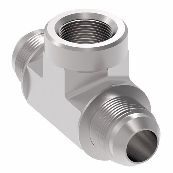 2031-4-4S Aeroquip by Danfoss | Internal Pipe Branch/37° JIC Flare Swivel Tee Adapter | -04 Female NPTF x -04 Male 37° JIC Flare x -04 Male 37° JIC Flare | Steel