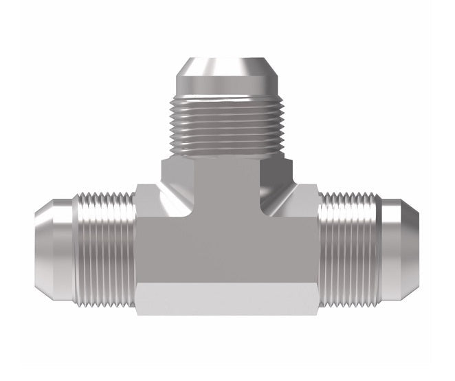 2033-16-16-20S Aeroquip by Danfoss | Male 37° JIC Flare Tee Adapter | -16 Male 37° JIC Flare x -16 Male 37° JIC Flare x -20 Male 37° JIC Flare | Steel