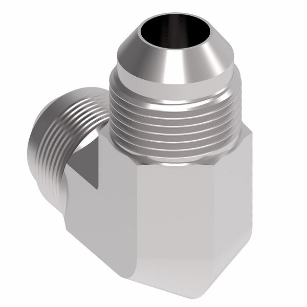 2039-20-20S Aeroquip by Danfoss | Male 37° JIC Flare/ Male 37° JIC Flare 90° Elbow Adapter | -20 Male 37° JIC Flare x -20 Male 37° JIC Flare | Steel