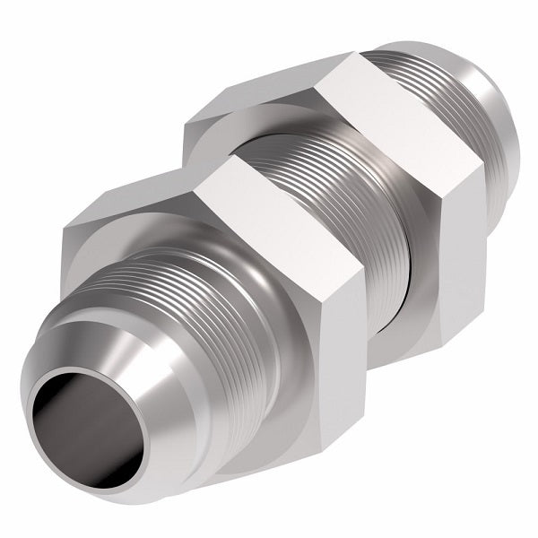2041-4-4S Aeroquip by Danfoss | Male 37° JIC Flare Bulkhead Adapter | -04 Male 37° JIC Flare Bulkhead x -04 Male 37° JIC Flare | Steel