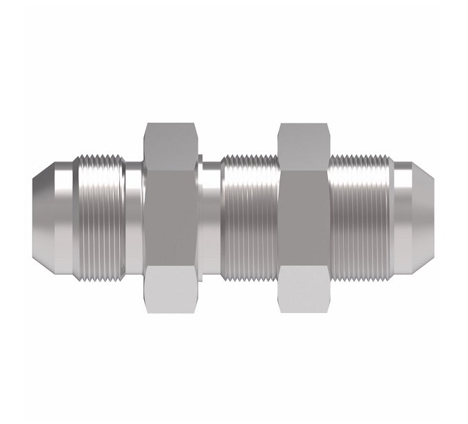 2041-8-8S Aeroquip by Danfoss | Male 37° JIC Flare Bulkhead Adapter | -08 Male 37° JIC Flare Bulkhead x -08 Male 37° JIC Flare | Steel