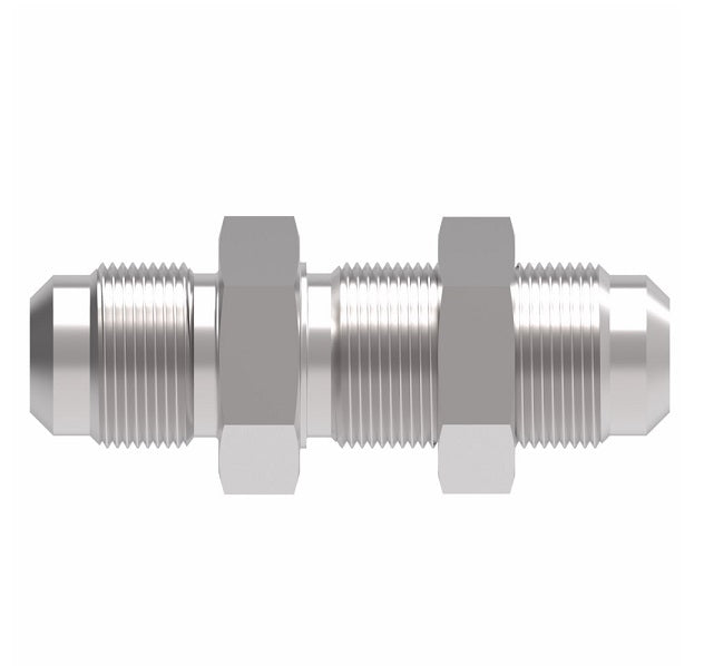 2056-10-10S Aeroquip by Danfoss | SAE 45° Flare Bulkhead/45° Flare Adapter | -10 SAE 45° Male Flare Bulkhead x -10 SAE 45° Male Flare | Steel