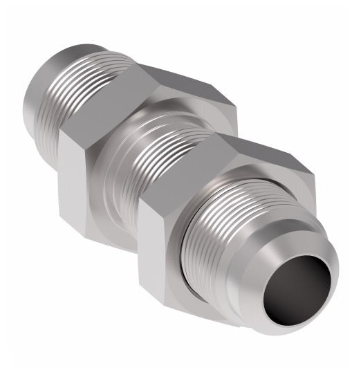 2056-10-10S Aeroquip by Danfoss | SAE 45° Flare Bulkhead/45° Flare Adapter | -10 SAE 45° Male Flare Bulkhead x -10 SAE 45° Male Flare | Steel