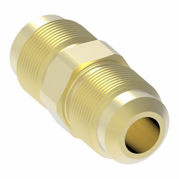 2060-5-5B Aeroquip by Danfoss | Male SAE 45° Flare Adapter | -05 Male SAE 45° Flare x -05 Male SAE 45° Flare | Brass