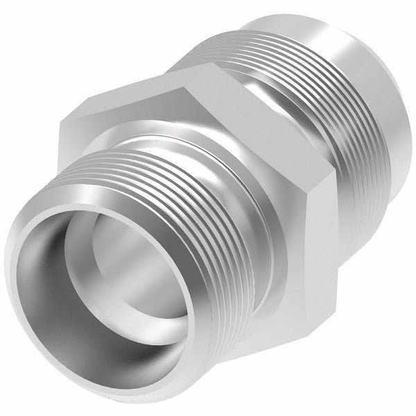2063-2-4S Aeroquip by Danfoss | BSPP (Parallel)/Male 37° Flare Adapter | -02 Male BSPP x -04 Male 37° Flare | Steel