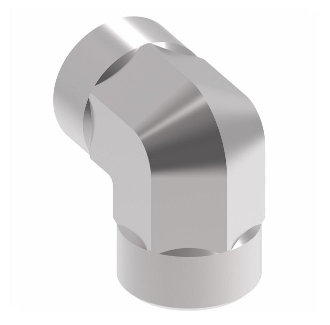 2087-24-24S Aeroquip by Danfoss | Internal Pipe/Internal Pipe 90° Elbow Adapter | -24 Female NPTF x -24 Female NPTF | Steel