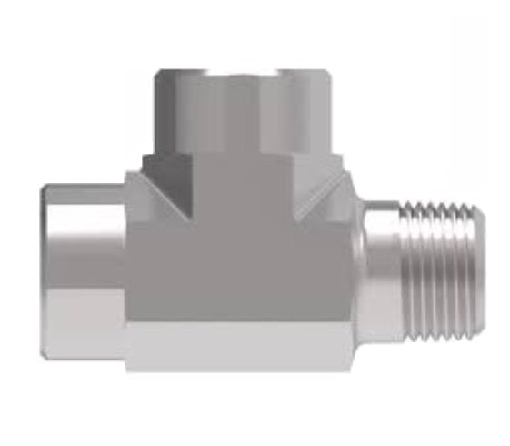 2092-16-16S Aeroquip by Danfoss | External Pipe Run/Internal Pipe Tee Adapter | -16 Male NPTF x -16 Female NPTF x -16 Female NPTF | Steel