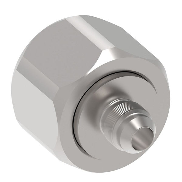 221501-6-4S Aeroquip by Danfoss | Female 37° JIC Flare Swivel Reducer/Male 37° JIC Flare Adapter | -06 Female 37° JIC Flare x -04 Male 37° JIC Flare | Steel