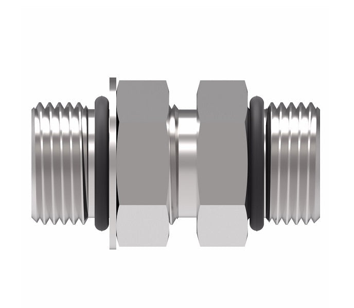2220-8-8S Aeroquip by Danfoss | SAE O-Ring Boss/Adjustable SAE O-Ring Boss (ORB) Adapter | -08 Male SAE O-Ring Boss x -08 Male SAE O-Ring Boss | Steel