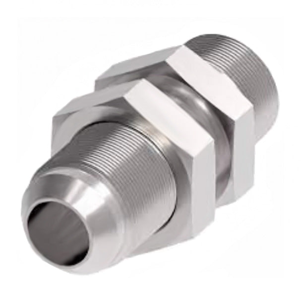 2240-16-16S Aeroquip by Danfoss | External Pipe/37° Flare Bulkhead Adapter | -16 Male NPTF x -16 Male JIC | Steel