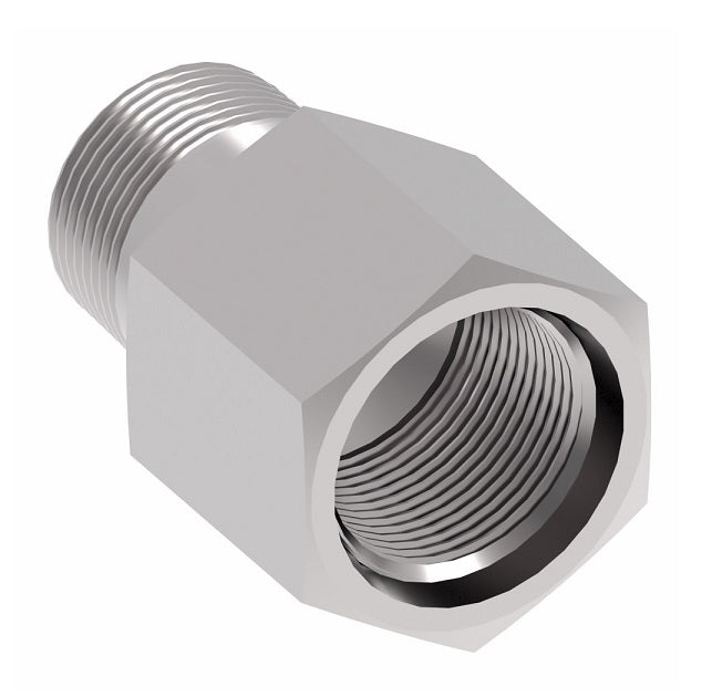 2246-16-16S Aeroquip by Danfoss | External Pipe/Internal SAE ORB Adapter | -16 Male NPTF x -16 Female SAE O-Ring Boss | Steel