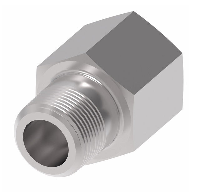 2246-8-8S Aeroquip by Danfoss | External Pipe/Internal SAE ORB Adapter | -08 Male NPTF x -08 Female SAE O-Ring Boss | Steel