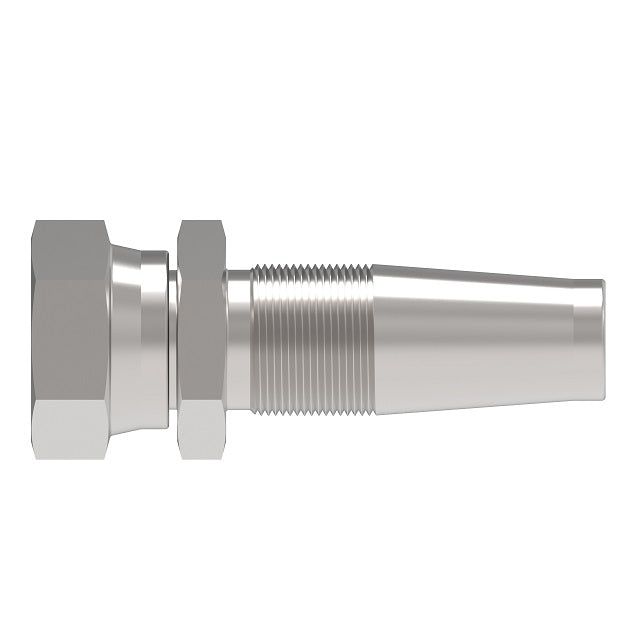 2411-10-12S Aeroquip by Danfoss | Reusable Engine Fitting Nipple | -10 Female JIC 37° x -12 Reusable Hose End | Carbon Steel