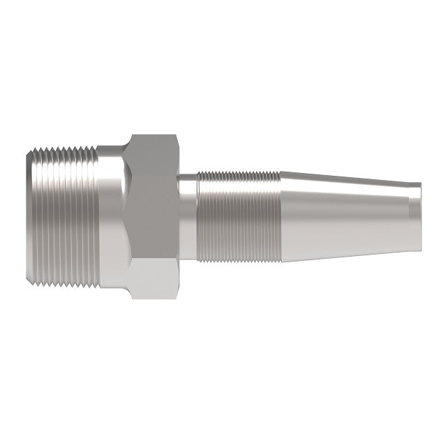 2412-4-8S Aeroquip by Danfoss | Reusable Nipple Hose Fitting | -04 Male NPTF x -08 Reusable Hose End | Carbon Steel