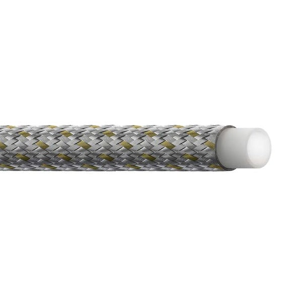 2807-4 Everflex by Danfoss | PTFE Hose | SAE 100R14A | 0.19" Hose ID | 0.30" Hose OD | Stainless Steel Braid