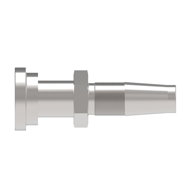 4675-20S Aeroquip by Danfoss | Braided Hose Reusable Fitting Nipple | -20 Code 61 Flange x -20 Reusable Hose End | Carbon Steel