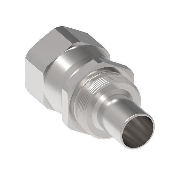 473A-12C Aeroquip by Danfoss | Reusable PTFE Hose Fitting | Nipple Assembly | -12 Female 37° JIC Flare Swivel x -12 Reusable Hose End | Stainless Steel