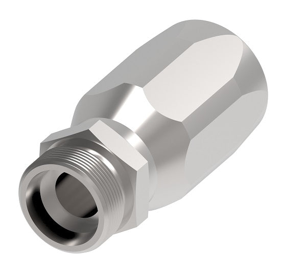 487-8-8S Aeroquip by Danfoss | 5400 Series | Male SAE 100R5 Low Air Inclusion Refrigerant Reusable Fitting | -08 Male Thread x -08 Hose Barb | Carbon Steel