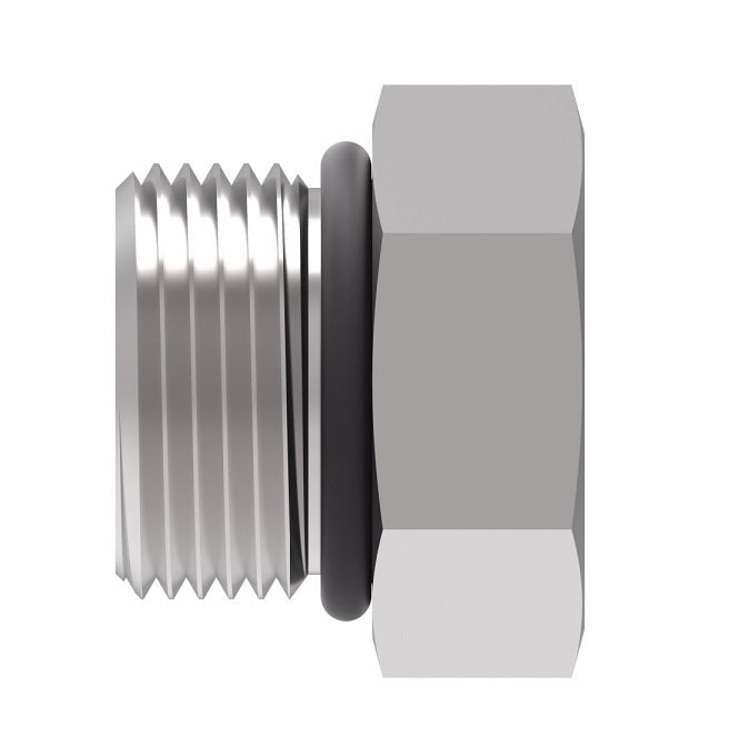 900598-20S Aeroquip by Danfoss | SAE O-Ring Boss (ORB) Plug Adapter | -20 Male SAE O-Ring Boss | Steel