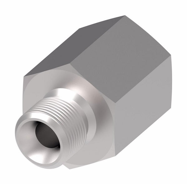 FF1009-1208S Aeroquip by Danfoss | SAE O-Ring Boss (ORB) Reducer Adapter (without O-Ring) | -12 Male SAE O-Ring Boss x -08 Female SAE O-Ring Boss | Steel