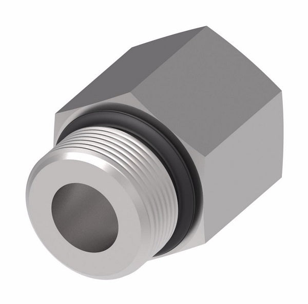 FF1010-1210S Aeroquip by Danfoss | SAE O-Ring Boss (ORB) Reducer Adapter | -12 Male SAE O-Ring Boss x -10 Female SAE O-Ring Boss | Steel