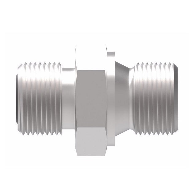 FF2485T0822S Aeroquip by Danfoss | ORS/Metric Connector (Mates with DIN 3852 Large Spotface) Adapter | -08 Male O-Ring Face Seal x M22 Male Metric | Steel