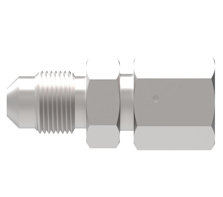 FF4281-1236S Aeroquip by Danfoss | JIC 37° Cone/Metric 24° Cone Adapter | -12 Male 37° JIC x M36 Female 24° Metric | Carbon Steel