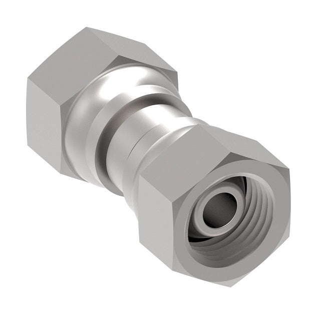 FF4283-0606S Aeroquip by Danfoss | BSPP/BSPP Female 60° Cone Adapter | -06 Female BSPP x -06 Female BSPP | Carbon Steel