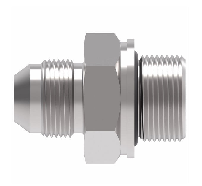 GG108-NP10-22 Aeroquip by Danfoss | Male 37° JIC/Male Metric Adapter | -10 Male 37° JIC x M22 Male Metric | Steel