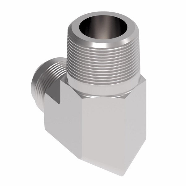 GG310-NP10-12 Aeroquip by Danfoss | Male 37° JIC Flare/BSPT Male 90° Elbow Adapter | -10 Male 37° JIC Flare x -12 Male BSPT | Steel
