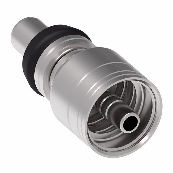 1A4MC4 Aeroquip by Danfoss | Male STC (Snap to Connect) Hose End (MC) | TTC Crimp Fitting | -04 Male STC x -04 Hose Barb | Steel