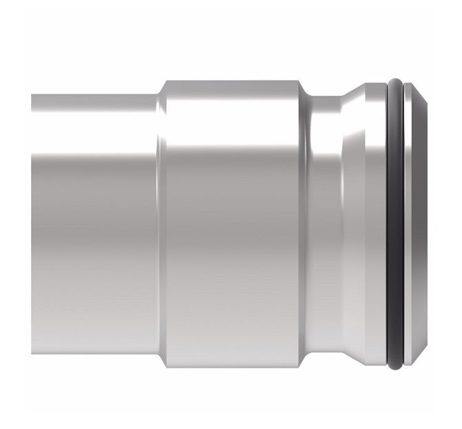 FF3059-1010S Aeroquip by Danfoss | Braze-On Female Spud for Tube STC (Snap to Connect) Hose End (FF) | -10 Female STC x -10 Braze End | Steel