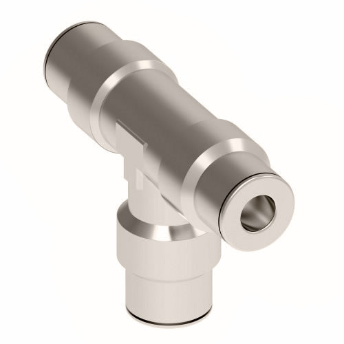 1164X8 by Danfoss | Push to Connect Adapter | Union Tee | 1/2" Tube OD x 1/2" Tube OD x 1/2" Tube OD | Nickel Plated Brass