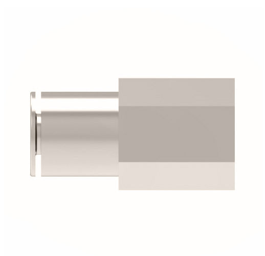 1166X8MX4PP by Danfoss | Metric Push to Connect Adapter | Female Connector | 8mm Tube OD x 1/4" Female BSPP | Nickel Plated Brass