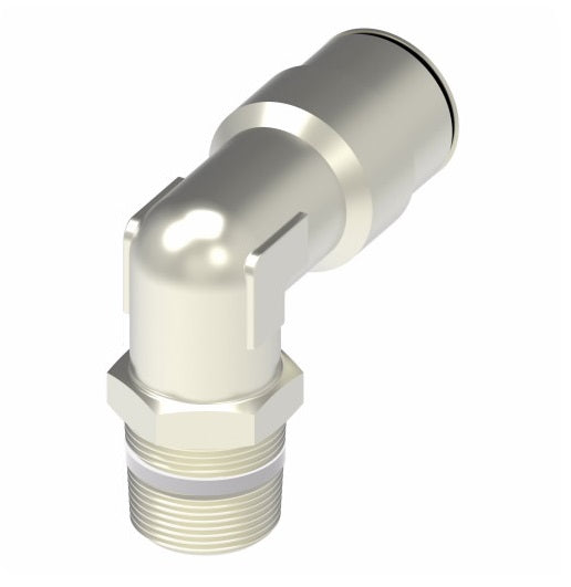 1169x6Mx4PT Aeroquip by Danfoss | -06 Universal BSPT/BSPP x 1/4" Thread Size | 90° Elbow | Brass