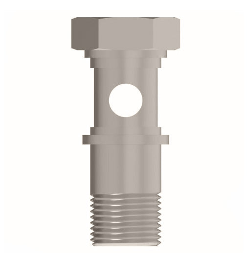 1184X1XA by Danfoss | Push to Connect Adapter | Stud Manifold | 10-32 Male UNF | Nickel Plated Brass