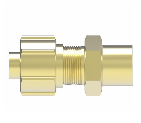 1266X6 by Danfoss | Polyline Flareless Adapter | Female Connector | 3/8" Tube OD x 1/4" Female NPTF | Brass