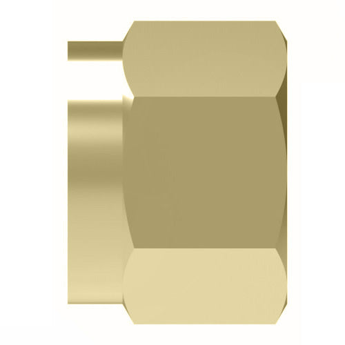1461X10 by Danfoss | Air Brake Adapter for Nylon Tubing | Nut | 5/8" Tube OD | Brass