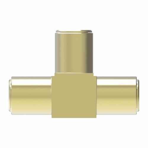 1864X6 by Danfoss | Quick Connect Air Brake Adapter | Union Tee | 3/8" Tube OD x 3/8" Tube OD x 3/8" Tube OD | Brass
