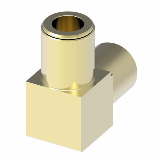 1865X8 by Danfoss | Quick Connect Air Brake Adapter | Union 90° Elbow | 1/2" Tube OD x 1/2" Tube OD | Brass