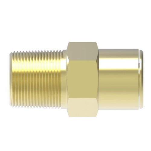 1868X3 by Danfoss | Quick Connect Air Brake Adapter | Male Connector | 3/16" Tube OD x 1/8" Male NPTF | Brass