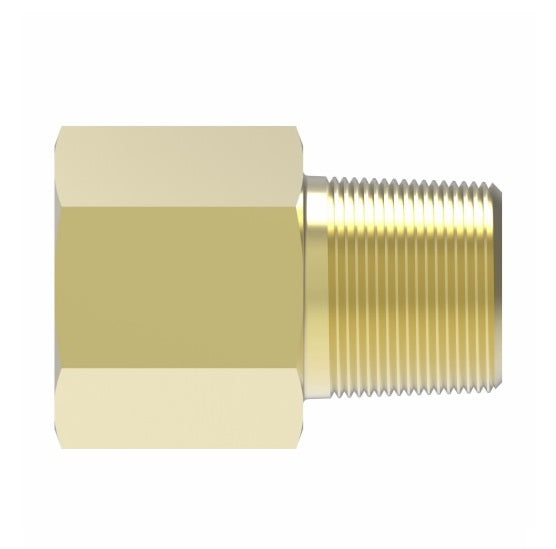 3200X12X8 by Danfoss | Pipe Adapter | 3/4" Female Pipe x 1/2" Male Pipe | Brass