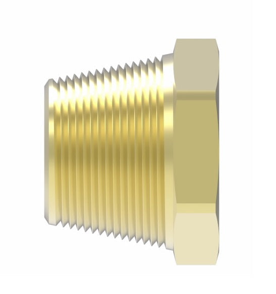 3220X6X4 by Danfoss | Pipe Adapter | Bushing | 3/8" Male NPTF (Short Thread) x 1/4" Female NPTF | Brass Pack of 10